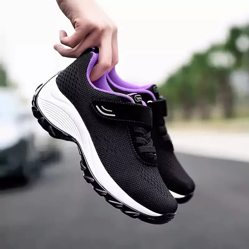 Women's Comfortable Woven Knit Orthopedic Sneakers